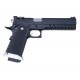 Страйкбольный пистолет KJW COLT M1911 Hi-Capa 6" GBB, GAS, черный, металл, модель - KP-06.GAS